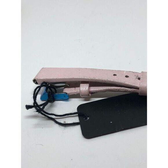 Authentic Michele Leather Watch 2 Piece Band Pink 12mm L205 - Picture 8 of 8
